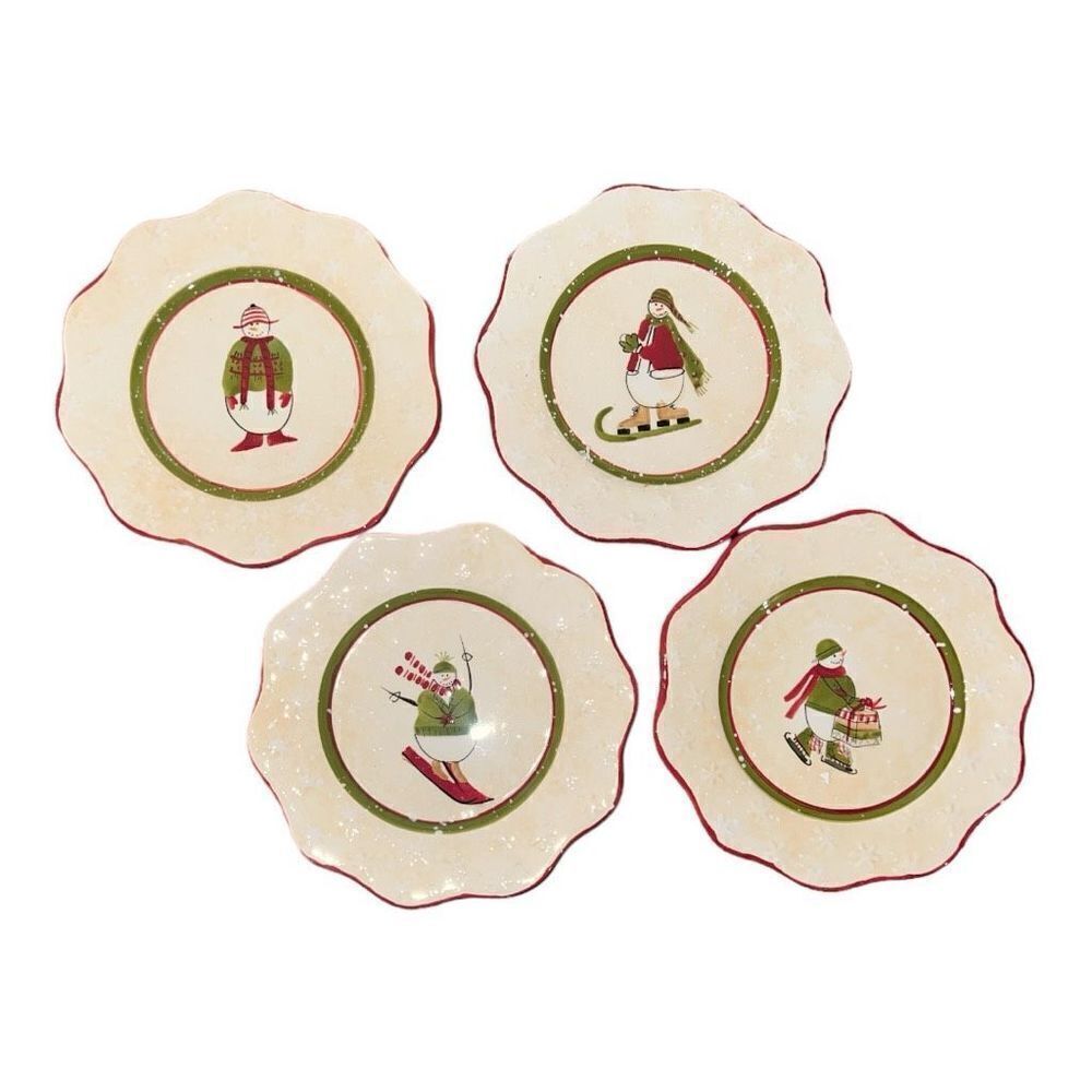 Debbie Mumm Holiday dessert serving plates 7” in diameter - Picture 1 of 5